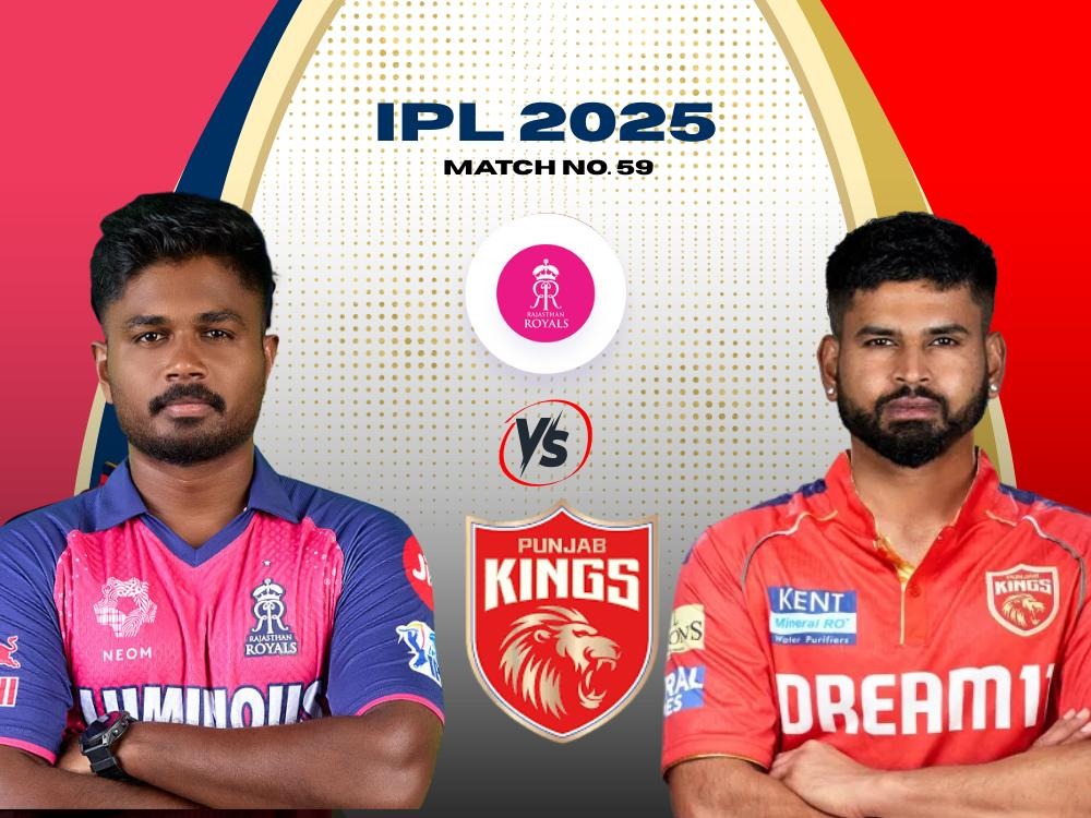 IPL 2025 Match 59: Rajasthan Royals vs Punjab Kings – Sanju Samson faces off against Shreyas Iyer in a thrilling clash