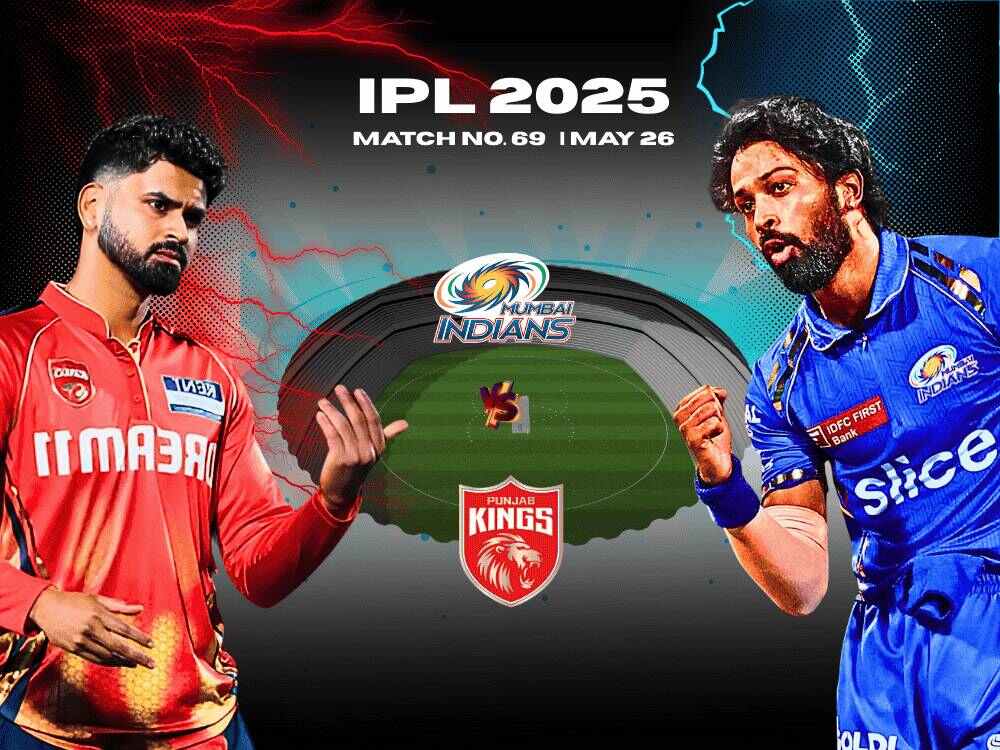 Today match prediction IPL 2025 Match 69: Punjab Kings vs Mumbai Indians with both the captains of respective team in their jersey